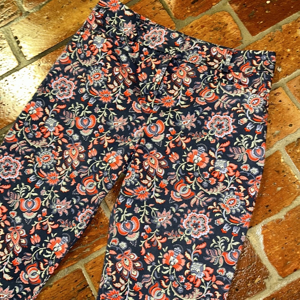 Pendleton floral crop pants sz 8